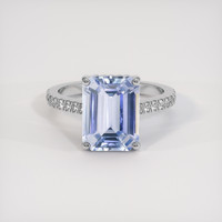 5.01 Ct. Blue Sapphire Ring, Platinum 950 1