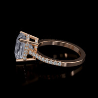 3.18 Ct. Gemstone Ring, 14K Rose Gold 4