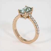 1.75 Ct. Sapphire Ring, 14K Rose Gold 2