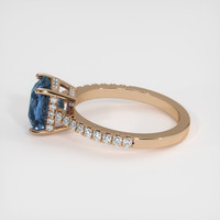 3.04 Ct. Sapphire Ring, 14K Rose Gold 4