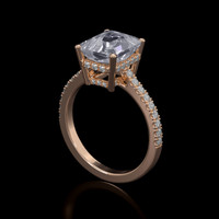 3.18 Ct. Gemstone Ring, 18K Rose Gold 2