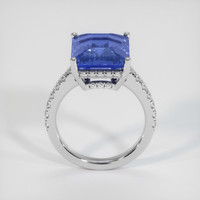 8.14 Ct. Blue Sapphire Ring, 14K White Gold 3