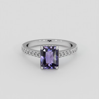 1.71 Ct. Purple Spinel Ring, 14K White Gold 1