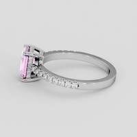 1.61 Ct. Pinkish Purple Sapphire Ring, 14K White Gold 4