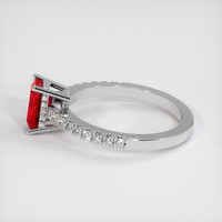 1.20 Ct. Ruby Ring, 14K White Gold 4