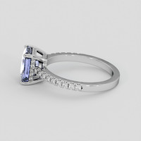 2.53 Ct. Violet Sapphire Ring, 14K White Gold 4