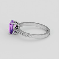 1.53 Ct. Bi Color Sapphire Ring, 14K White Gold 4