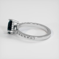 1.13 Ct. Sapphire Ring, 14K White Gold 4