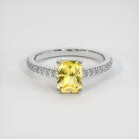 1.53 Ct. Sapphire Ring, 14K White Gold 1