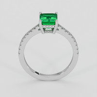 1.32 Ct. Emerald Ring, 18K White Gold 3