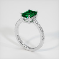 1.87 Ct. Emerald Ring, 18K White Gold 2