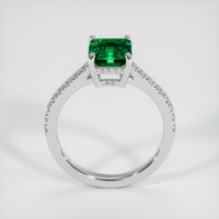 2.90 Ct. Emerald Ring, 18K White Gold 3