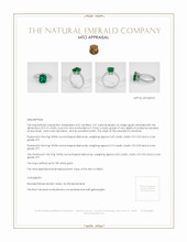 Emerald Ring 2.57 Ct., 18K White Gold Appraisal