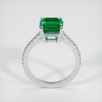 2.57 Ct. Emerald Ring, 18K White Gold 3