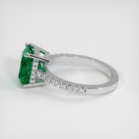 2.57 Ct. Emerald  Ring - 18K White Gold