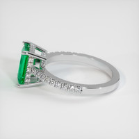 1.33 Ct. Emerald Ring, 18K White Gold 4