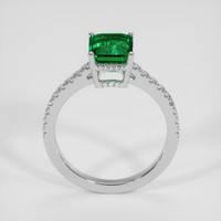 2.10 Ct. Emerald Ring, 18K White Gold 3