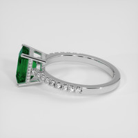 2.10 Ct. Emerald Ring, 18K White Gold 4