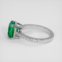 2.61 Ct. Emerald Ring, 18K White Gold 4