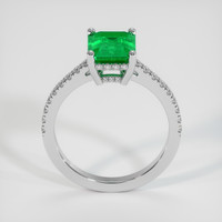 1.90 Ct. Emerald Ring, 18K White Gold 3