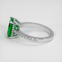 1.90 Ct. Emerald Ring, 18K White Gold 4