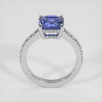 2.55 Ct. Purplish Blue Sapphire Ring, 18K White Gold 3