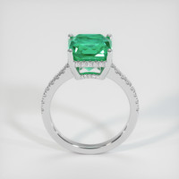 4.21 Ct. Emerald Ring, 18K White Gold 3