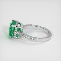 4.21 Ct. Emerald Ring, 18K White Gold 4