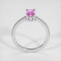 1.08 Ct. Purplish Pink Sapphire Ring, 18K White Gold 3