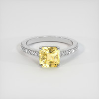 2.02 Ct. Sapphire Ring, 18K White Gold 1