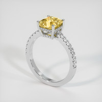 2.02 Ct. Sapphire Ring, 18K White Gold 2