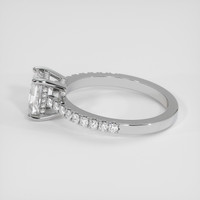 1.28 Ct. White Sapphire Ring, 18K White Gold 4