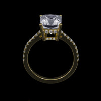 3.18 Ct. Gemstone Ring, 14K Yellow Gold 3