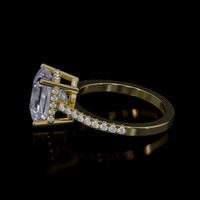 3.18 Ct. Gemstone Ring, 14K Yellow Gold 4