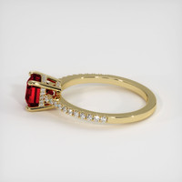 1.65 Ct. Ruby Ring, 14K Yellow Gold 4