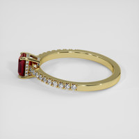 1.01 Ct. Ruby Ring, 14K Yellow Gold 4