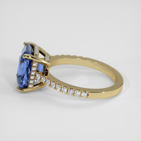5.44 Ct. Blue Sapphire Ring, 14K Yellow Gold 4
