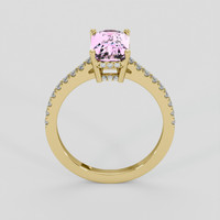2.53 Ct. Pink Sapphire Ring, 14K Yellow Gold 3