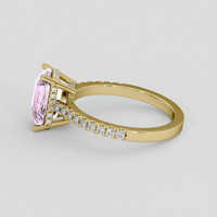 2.53 Ct. Pink Sapphire Ring, 14K Yellow Gold 4