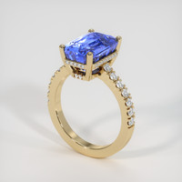 4.67 Ct. Blue Sapphire Ring, 18K Yellow Gold 2