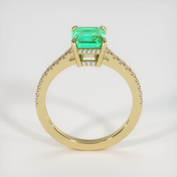 1.01 Ct. Emerald Ring, 18K Yellow Gold 3