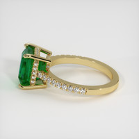 2.94 Ct. Emerald Ring, 18K Yellow Gold 4