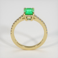 1.04 Ct. Emerald Ring, 18K Yellow Gold 3