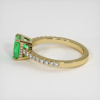 1.04 Ct. Emerald Ring, 18K Yellow Gold 4