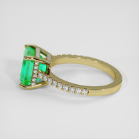 2.97 Ct. Emerald Ring, 18K Yellow Gold 4