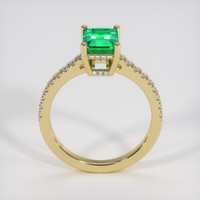1.19 Ct. Emerald Ring, 18K Yellow Gold 3