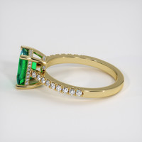 1.19 Ct. Emerald Ring, 18K Yellow Gold 4
