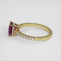 1.89 Ct. Pinkish Purple Sapphire Ring, 18K Yellow Gold 4