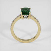 3.41 Ct. Bluish Green Sapphire Ring, 18K Yellow Gold 3