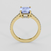 2.51 Ct. Violet Sapphire Ring, 18K Yellow Gold 3